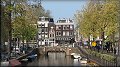 Pohled na grachty v Amsterdamu