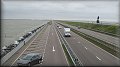 Pohled na hráz Afsluitdijk